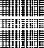 Monochrome Abstract Vertical Stripe Geometric Rug