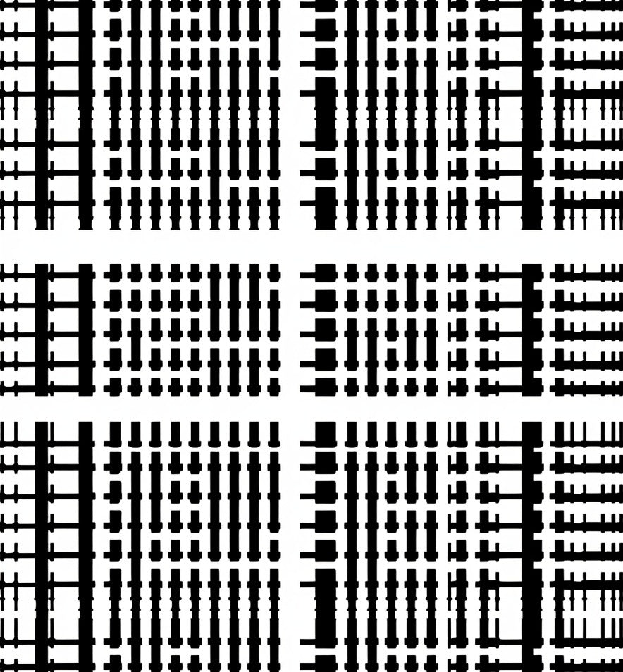 Monochrome Abstract Vertical Stripe Geometric Rug