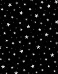 Cosmic White Stars Throughout Black Rug