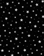 Cosmic White Stars Throughout Black Rug