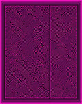Hot Pink Geometric Maze Rug