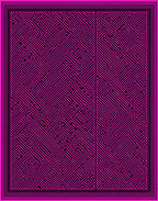 Hot Pink Geometric Maze Rug