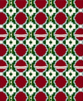 Crimson Green Starburst Geometric Medallion Rug