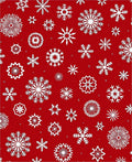 Red Festive Snowflake Assortment Rug