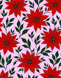 Crimson Blossom Spring Garden Rug