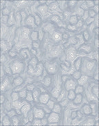 Navy Blue Contour Topography Rug