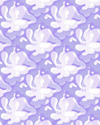 Soft Lavender Abstract Splash Rug