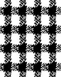 Black White Houndstooth Checkerboard Textile Rug