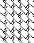 Black White Broken Chevron Rug