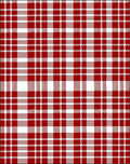 Classic Red White Tartan Check Rug