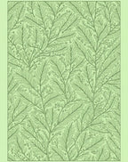 Verdant Green Botanical Vine Rug