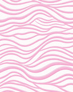 Soft Pink Abstract Swirl Rug
