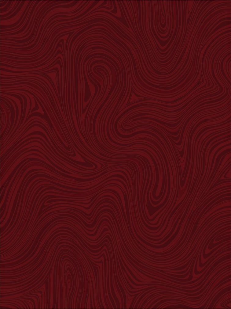 Deep Crimson Swirl Wood Grain Rug