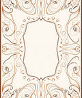 Brown Paisley Archway Scrollwork Aura Rug