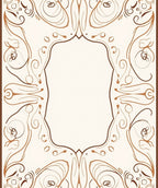 Brown Paisley Archway Scrollwork Aura Rug