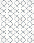 Gray Lattice Arabesque Overlay Rug
