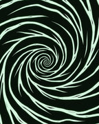 Ethereal Light Green Swirl Rug