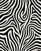 Bold Black White Abstract Swirl Rug