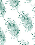 Teal Splash Abstract Brushstrokes Rug