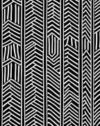 Black White Geometric Stripe Weave Rug