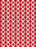 Crimson Red Starburst Stripe Rug