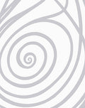 Subtle Gray Spiral Abstract Rug