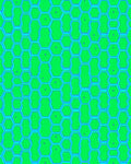 Vibrant Green Hexagonal Geometric Field Rug