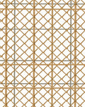 Golden Woven Lattice Diamond Rug