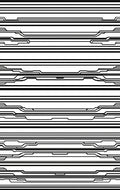Abstract Black White Circuit Lines Rug