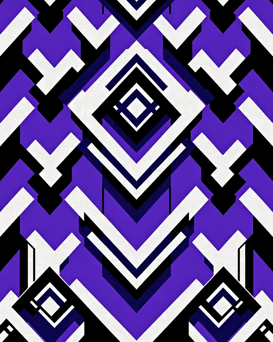 Bold Geometric Diamond Rhombus Rug