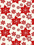 Bold Red Floral Arrangement SeamlessRug Rug