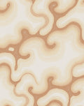 Earthy Toned Swirling Curves Rug