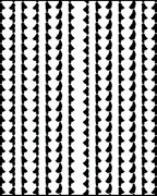 Black White Tall Columnal Shapes Rug