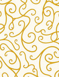 Golden Rope Swirl Abstract Rug