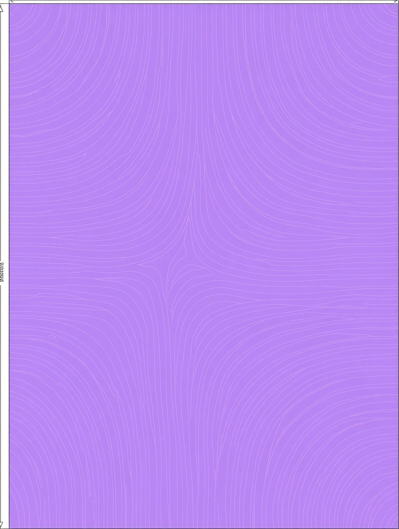 Lavender And White Flowing Curves Rug