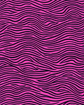 Vivid Pink Black Wavy Stripes Rug