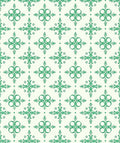 Emerald Green Classical Floral Medallion Rug