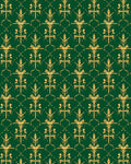 Emerald Gold Ornate Foliage Medallion Rug