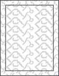 Geometric Gray Repeating Chevron Rug