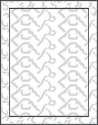 Geometric Gray Repeating Chevron Rug
