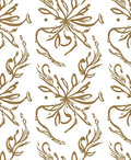 Gold Floral Vine Whimsical Nature Rug