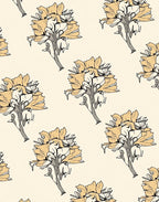 Sandy Budding Floral Scatter Rug