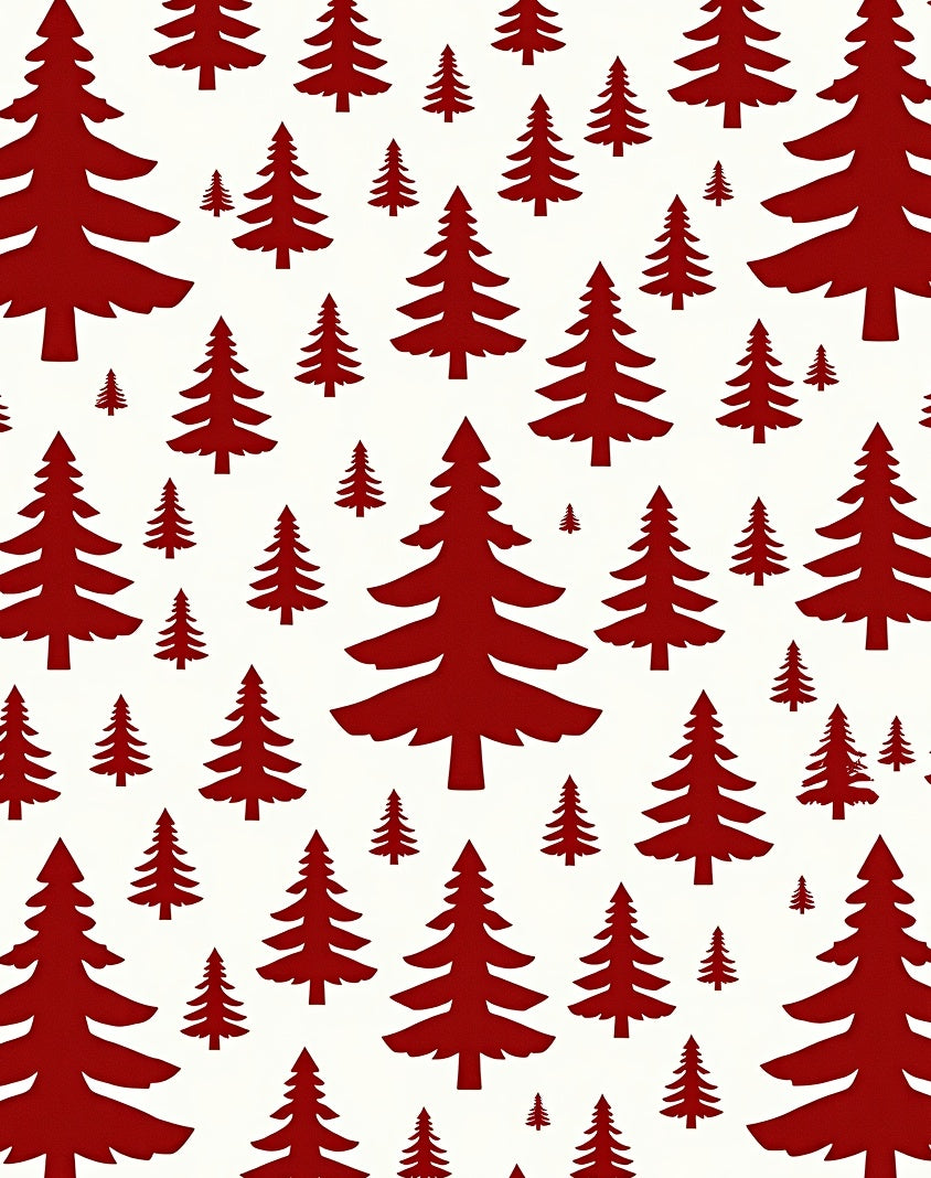 Crimson Spruce Forest Patchwork Rug