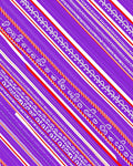 Vibrant Purple Candy Cane Stripes Rug