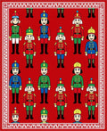 Cheery Nutcracker Soldier Red Cream Rug