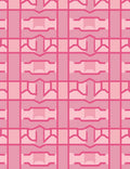 Pink Geometric Abstract Lattice Rug