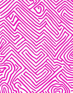 Hot Pink Maze Lines Rug