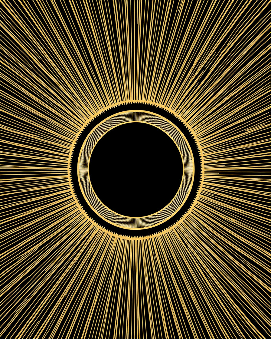 Golden Sunburst Art Deco Rug