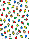 Festive Colorful Light Bulbs Collage Rug