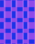 Vivid Blue Purple Plaid Squares Rug